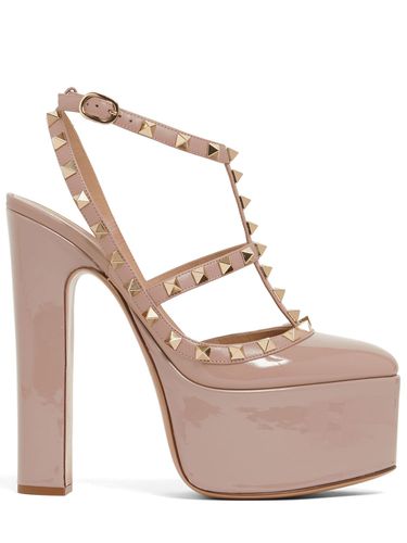 Mm Rockstud Patent Leather Sandals - VALENTINO GARAVANI - Modalova