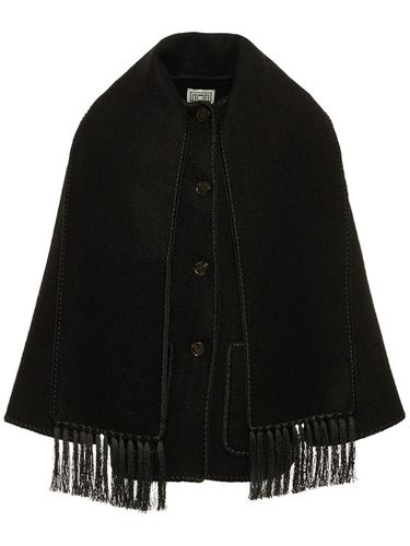 Wool Blend Scarf Jacket - TOTEME - Modalova