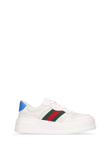 Sneakers Chunky B De Piel - GUCCI - Modalova