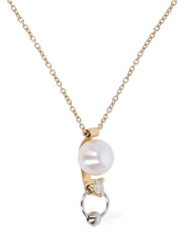 Kt Two-in-one Diamond & Necklace - DELFINA DELETTREZ - Modalova