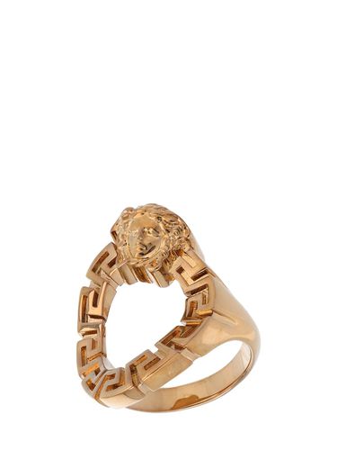 Anillo Con Cenefa Griega Y Medusa - VERSACE - Modalova