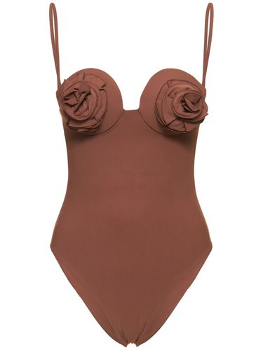 D Flower Jersey One Piece Swimsuit - MAGDA BUTRYM - Modalova