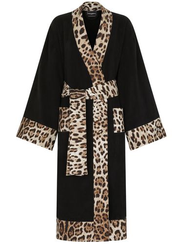 Accappatoio Leopardo - DOLCE & GABBANA - Modalova