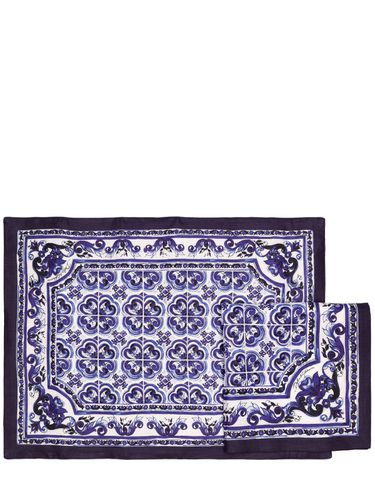 Blu Mediterraneo Placemat & Napkin Set - DOLCE & GABBANA - Modalova