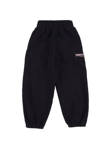 Pantalones De Felpa De Algodón - BALENCIAGA - Modalova