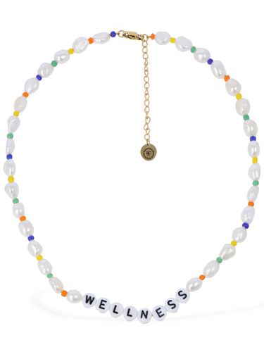 Wellness Faux Pearl & Bead Necklace - SPORTY & RICH - Modalova