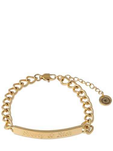 Classic Logo Curb Chain Bracelet - SPORTY & RICH - Modalova