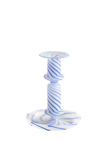 Candelabro De Cristal Flare Stripe Milk - HAY - Modalova