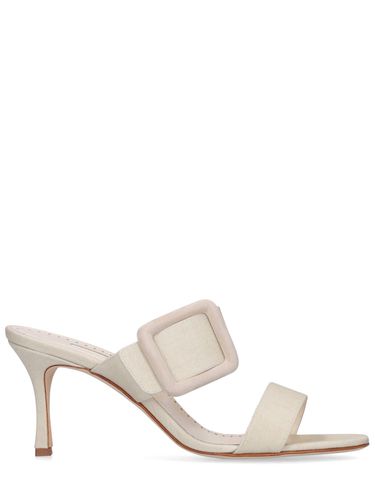 Mm Gable Viscose & Linen Mules - MANOLO BLAHNIK - Modalova