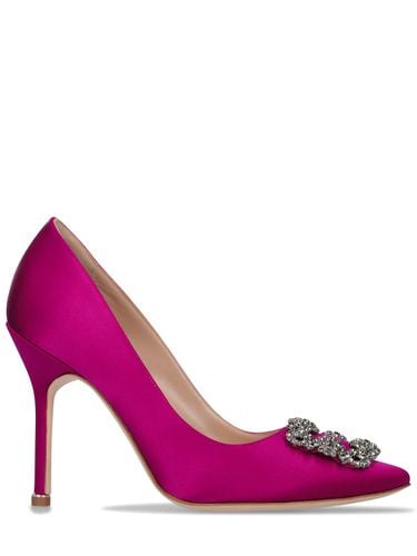 Mm Hohe Pumps Aus Spitze Und Satin „hangisi“ - MANOLO BLAHNIK - Modalova