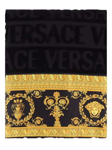 I Love Baroque Cotton Towel - VERSACE - Modalova