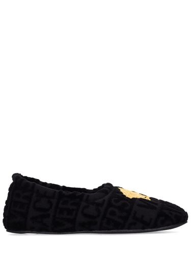 Medusa Cotton Slippers - VERSACE - Modalova