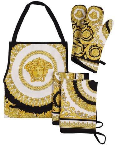 Printed Cotton Kitchen Set - VERSACE - Modalova