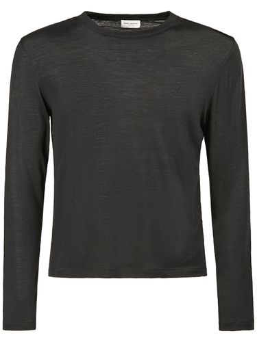 Wool T-shirt - SAINT LAURENT - Modalova