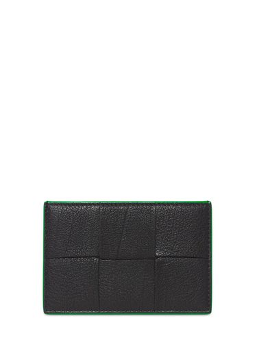 Cassette Leather Credit Card Case - BOTTEGA VENETA - Modalova