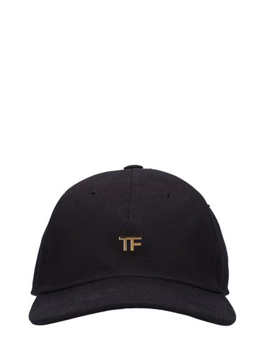 Tf Cotton Canvas Baseball Cap - TOM FORD - Modalova