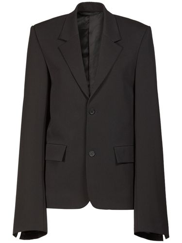 Barathea Fitted Double Breasted Blazer - BALENCIAGA - Modalova