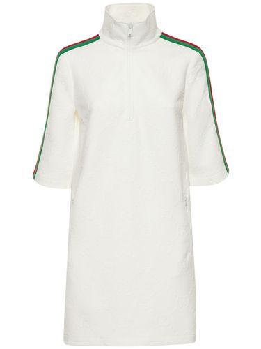 Kleid Aus Jerseyjacquard Mit Gg--logo - GUCCI - Modalova