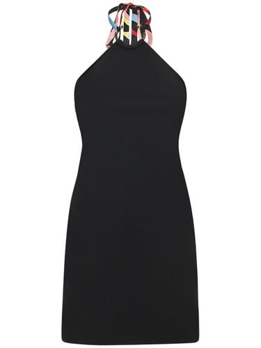 Crepe Mini Halter Dress - PUCCI - Modalova