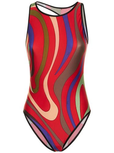 Marmo Print Onepiece Swimsuit - PUCCI - Modalova