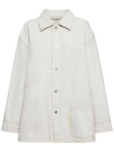 Cotton Denim Oversize Jacket - MAISON MARGIELA - Modalova