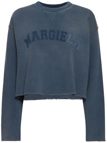 Logo Faded Cotton Sweatshirt - MAISON MARGIELA - Modalova