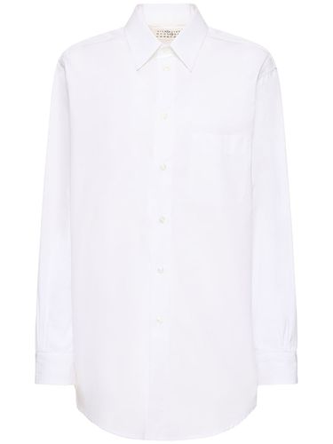 Cotton Poplin Regular Shirt - MAISON MARGIELA - Modalova