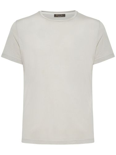 Silk & Cotton Soft Jersey T-shirt - LORO PIANA - Modalova