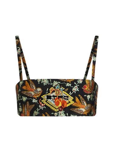 Embroidered Logo Crop Top - ETRO - Modalova