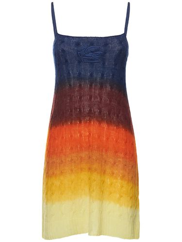 Multicolor Wool Knit Mini Dress - ETRO - Modalova