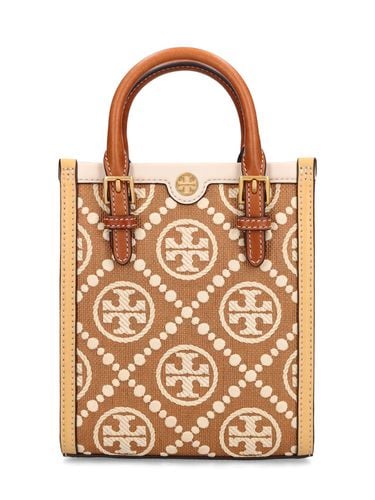 Mini T Monogram Canvas Top Handle Bag - TORY BURCH - Modalova