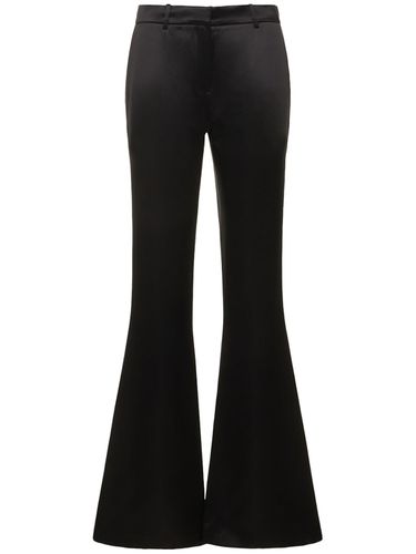 Flared Wool & Silk Crepe Tuxedo Pants - MAGDA BUTRYM - Modalova