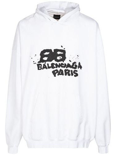 Cotton Hoodie - BALENCIAGA - Modalova