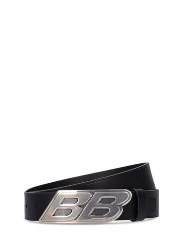 Cm Bb Moto Leather Belt - BALENCIAGA - Modalova