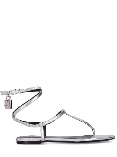 Mm Laminated Leather Thong Sandals - TOM FORD - Modalova