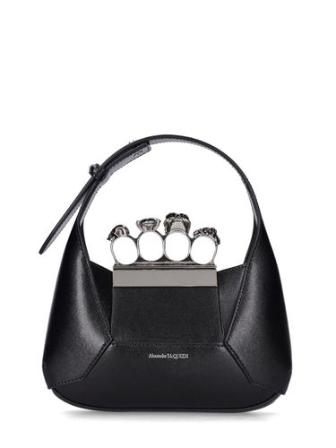 Mini Jewelled Leather Hobo - ALEXANDER MCQUEEN - Modalova