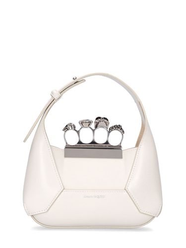 Bolso Hobo Mini Jewelled De Piel - ALEXANDER MCQUEEN - Modalova