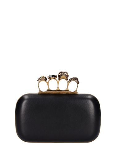 Skull Four Ring Embellished Clutch - ALEXANDER MCQUEEN - Modalova