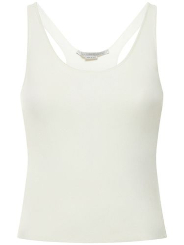 Compact Viscose Knit Tank Top - STELLA MCCARTNEY - Modalova