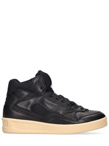 Mm Basket Hi Poly & Mesh Sneakers - JIL SANDER - Modalova