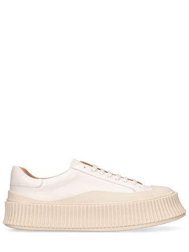 Mm Vulcanized Leather Sneakers - JIL SANDER - Modalova