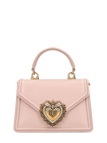 Mini Devotion Leather Top Handle Bag - DOLCE & GABBANA - Modalova