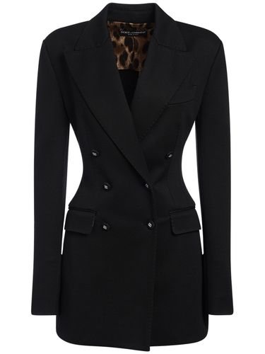 Punto Milano Jersey Double Breast Blazer - DOLCE & GABBANA - Modalova