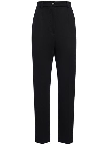 Punto Milano Jersey Straight Pants - DOLCE & GABBANA - Modalova