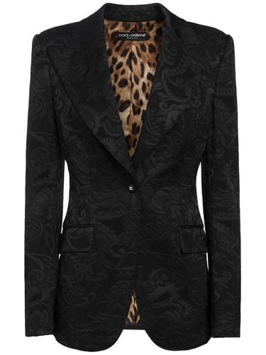 Blazer Aus Jacquard - DOLCE & GABBANA - Modalova