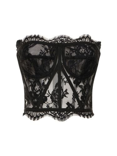 Top Corsé Con Encaje - DOLCE & GABBANA - Modalova