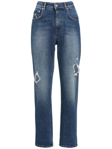 Distressed Denim Boyfriend Jeans - DOLCE & GABBANA - Modalova