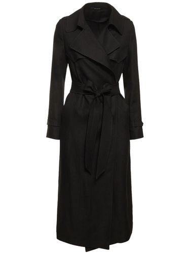 Carola Linen Trench Coat - TAGLIATORE 0205 - Modalova