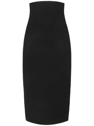 Body Fitted Stretch Midi Skirt - VICTORIA BECKHAM - Modalova