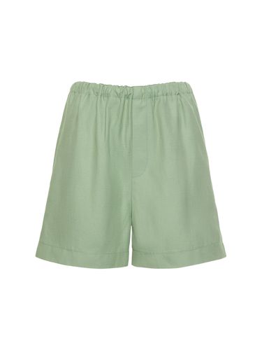 Seto Viscose & Linen Shorts - LOULOU STUDIO - Modalova